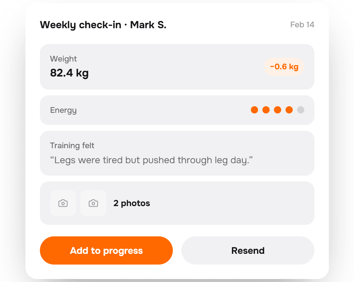 Client Check-ins