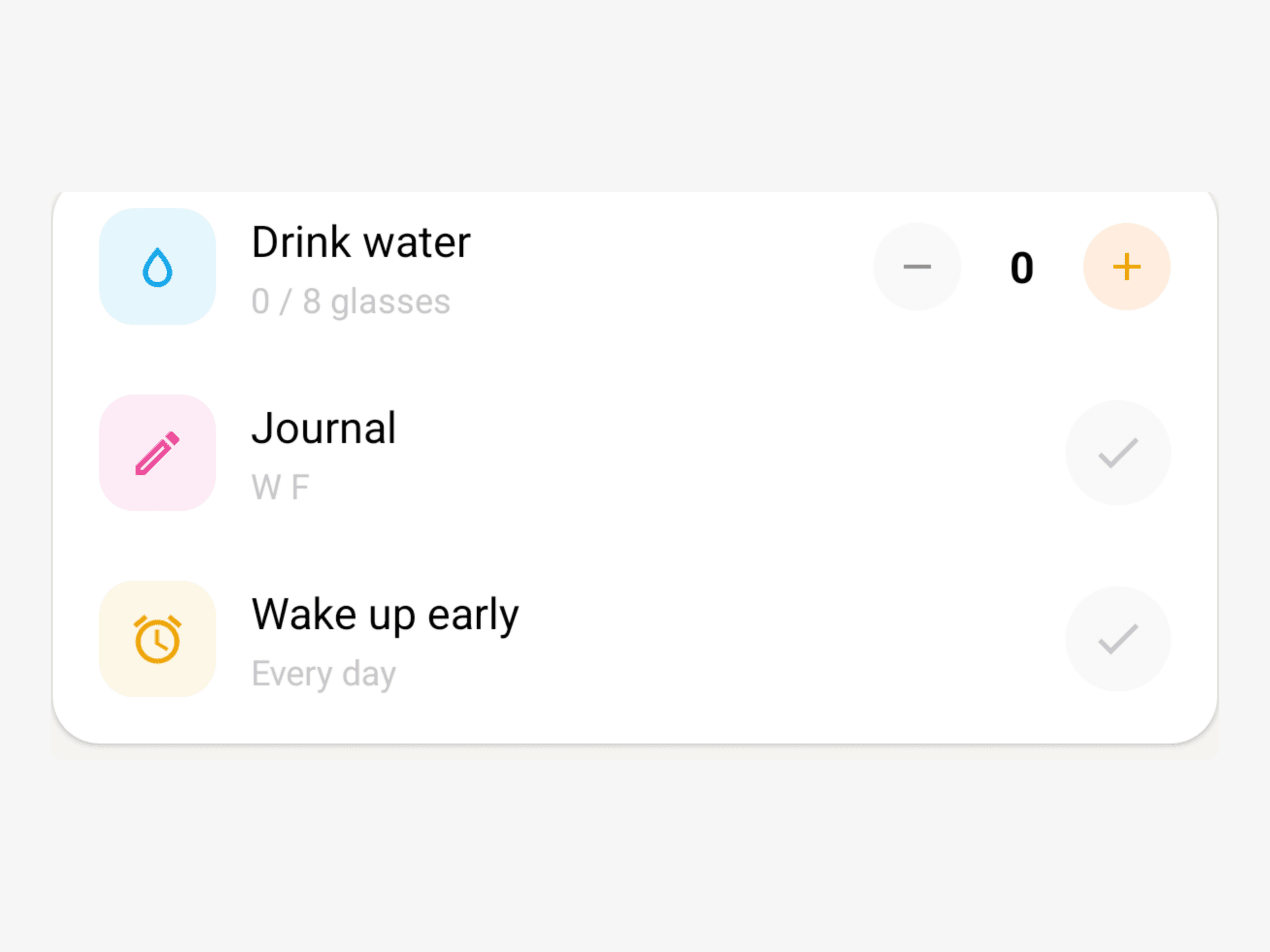 Habit Tracking