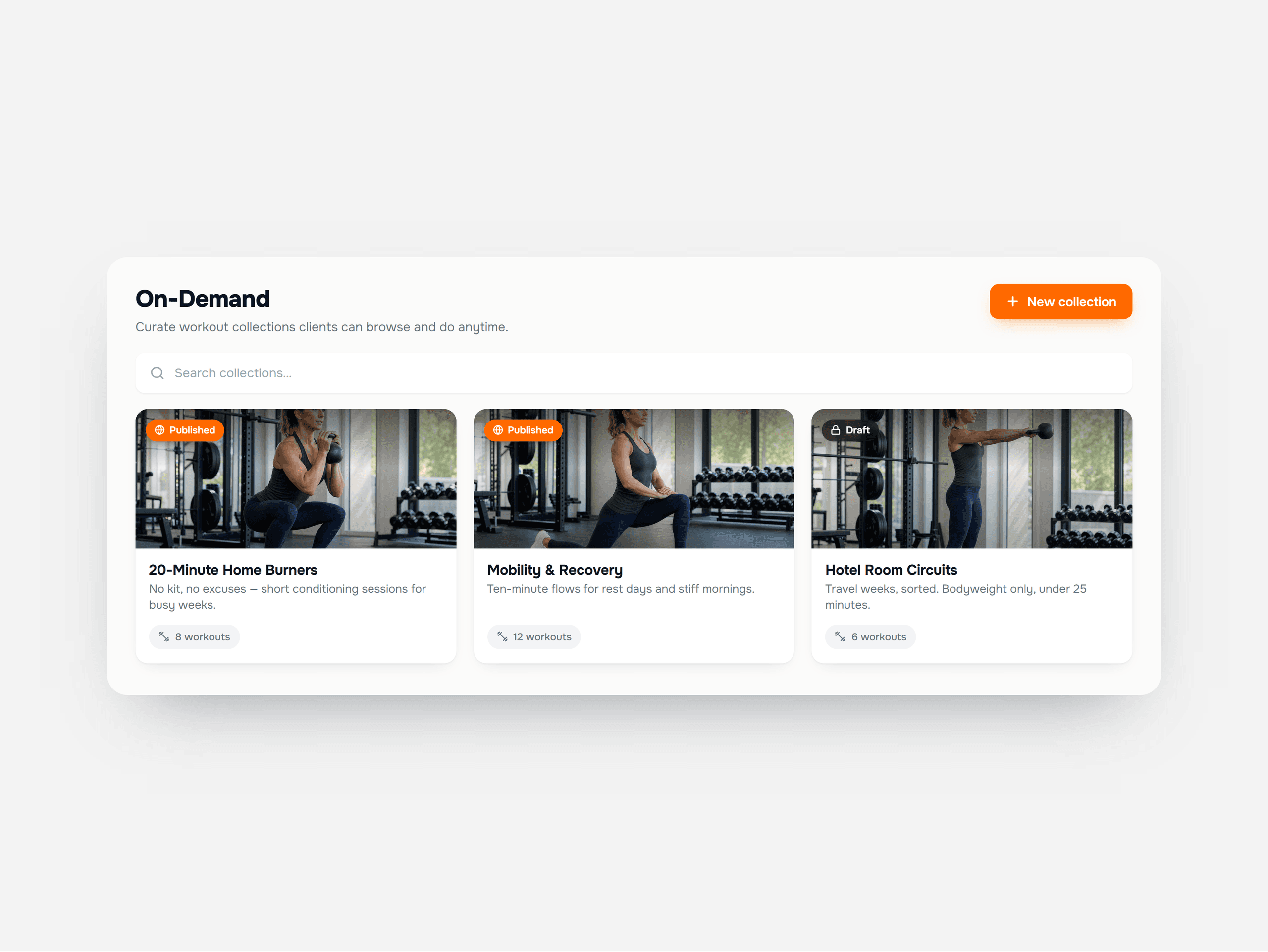 On-Demand Workouts
