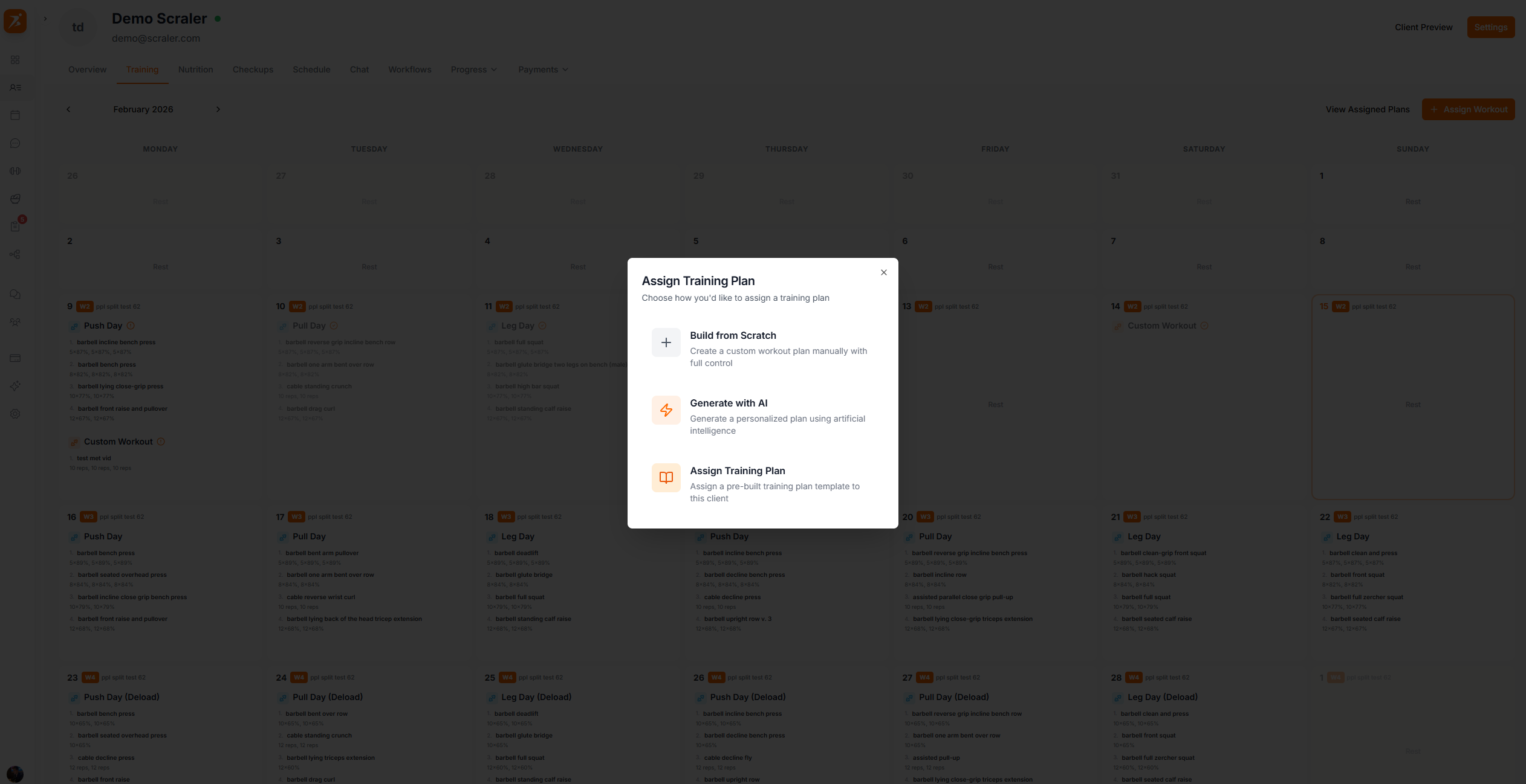 Choose assignment type