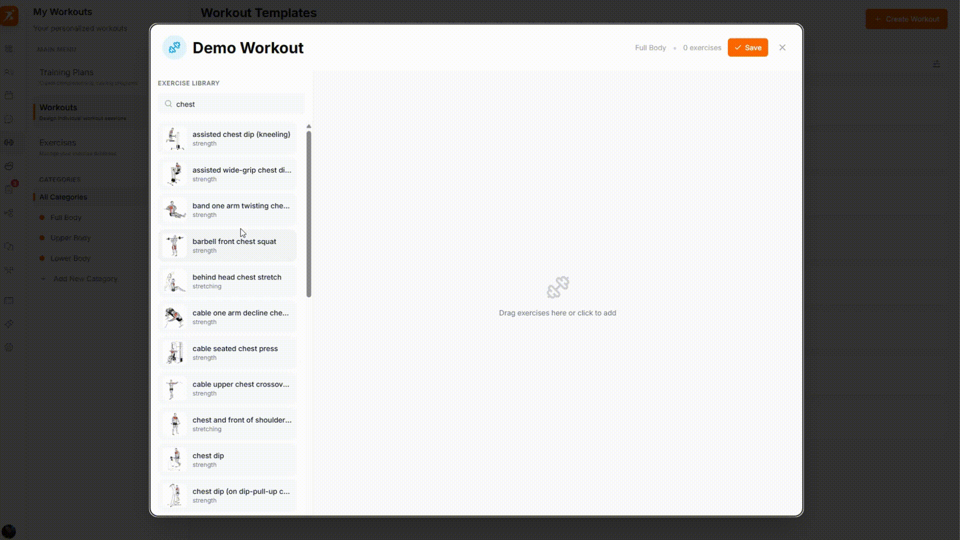 Building a workout