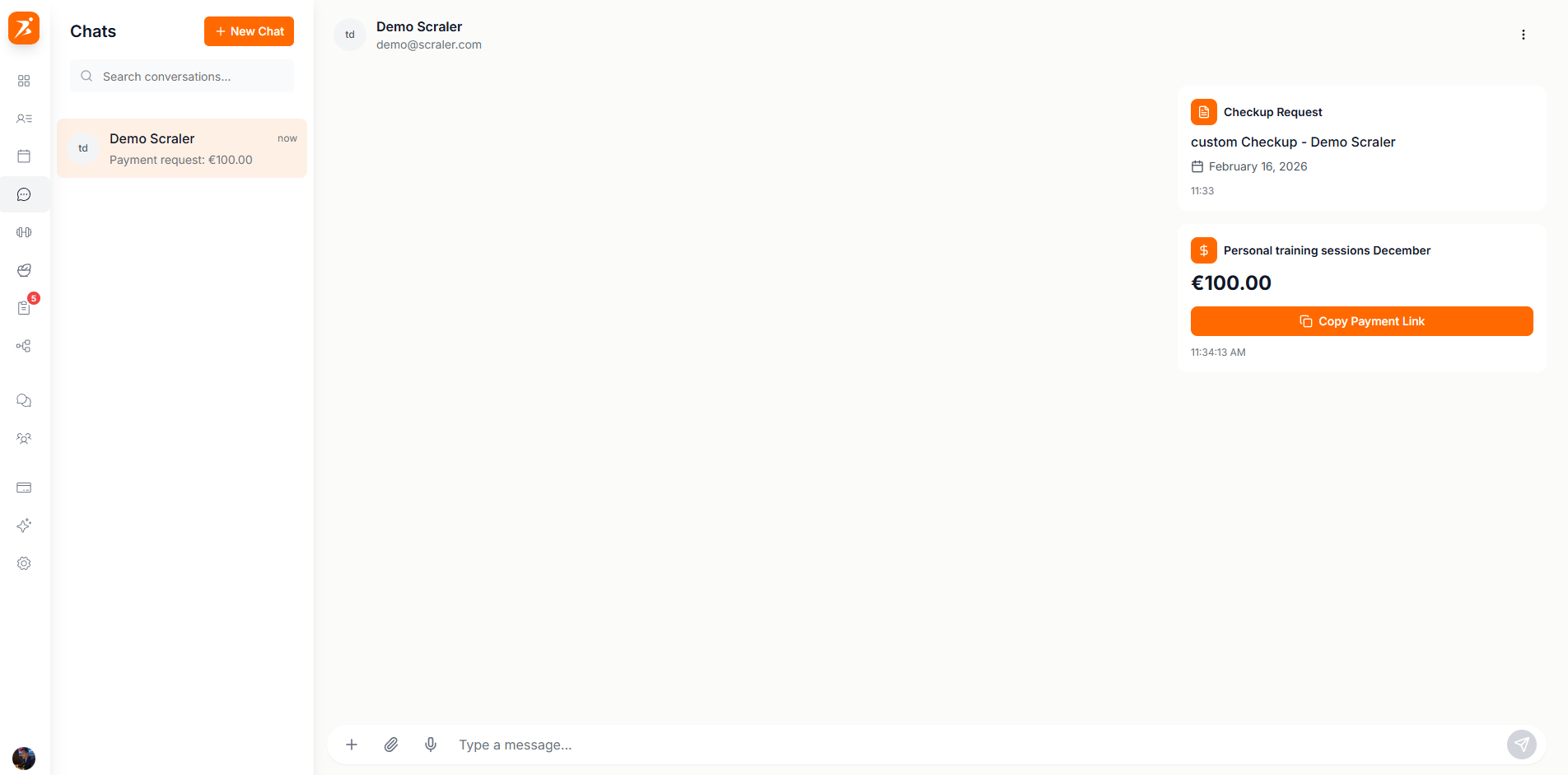Chat interface