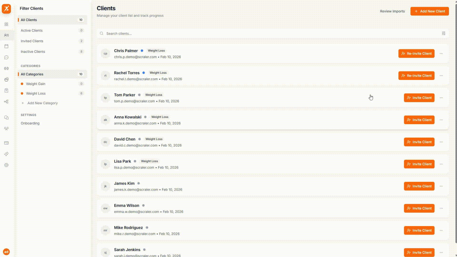 Bulk actions