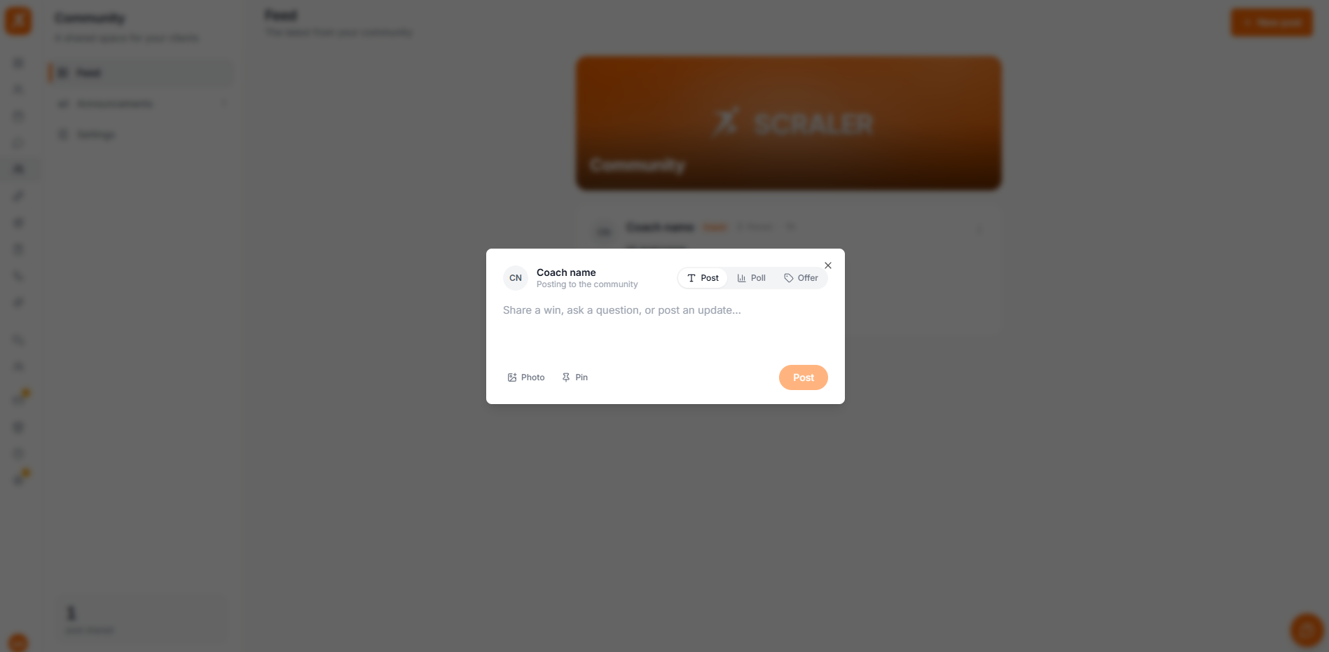 New community post