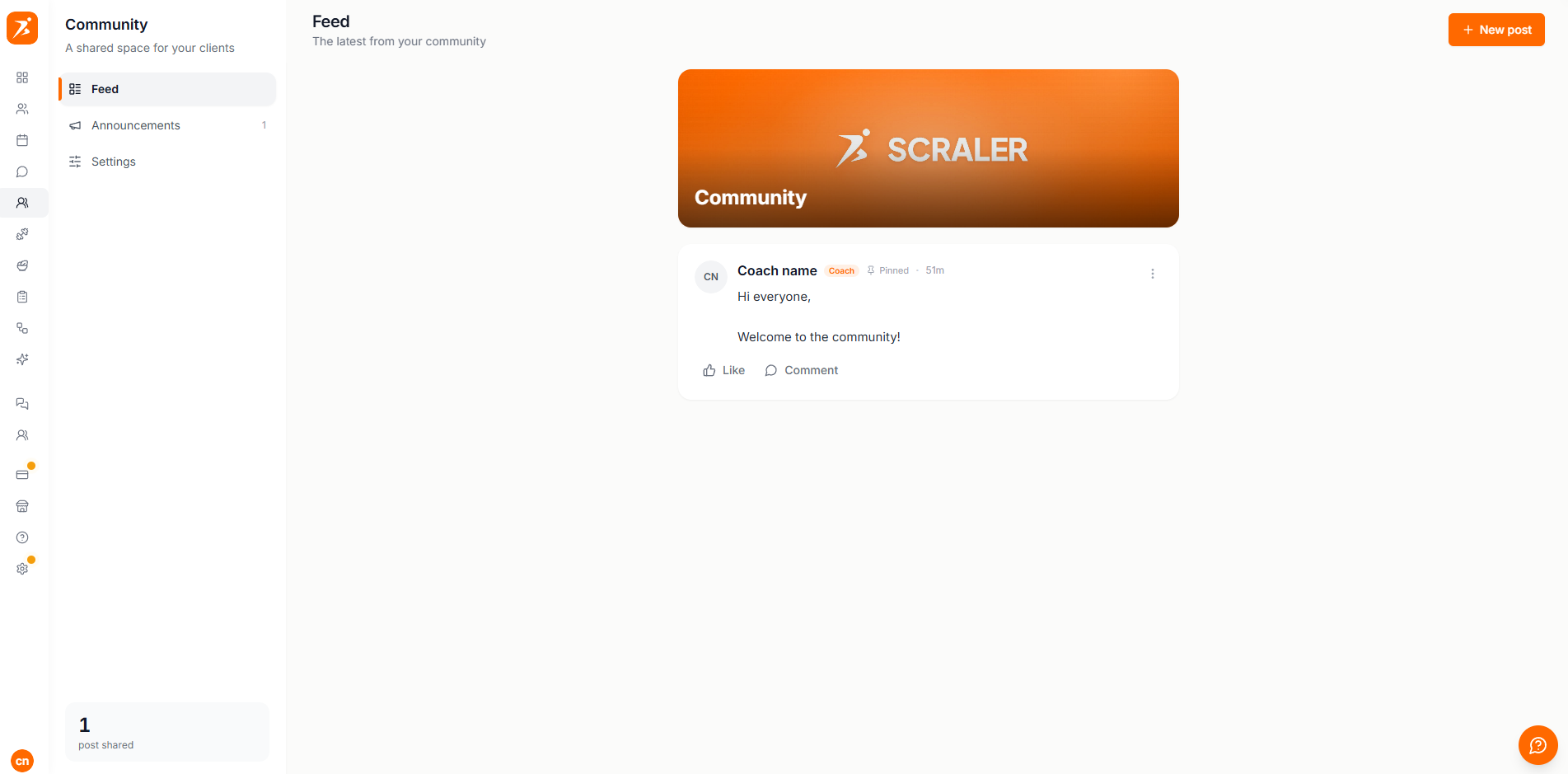 Community feed