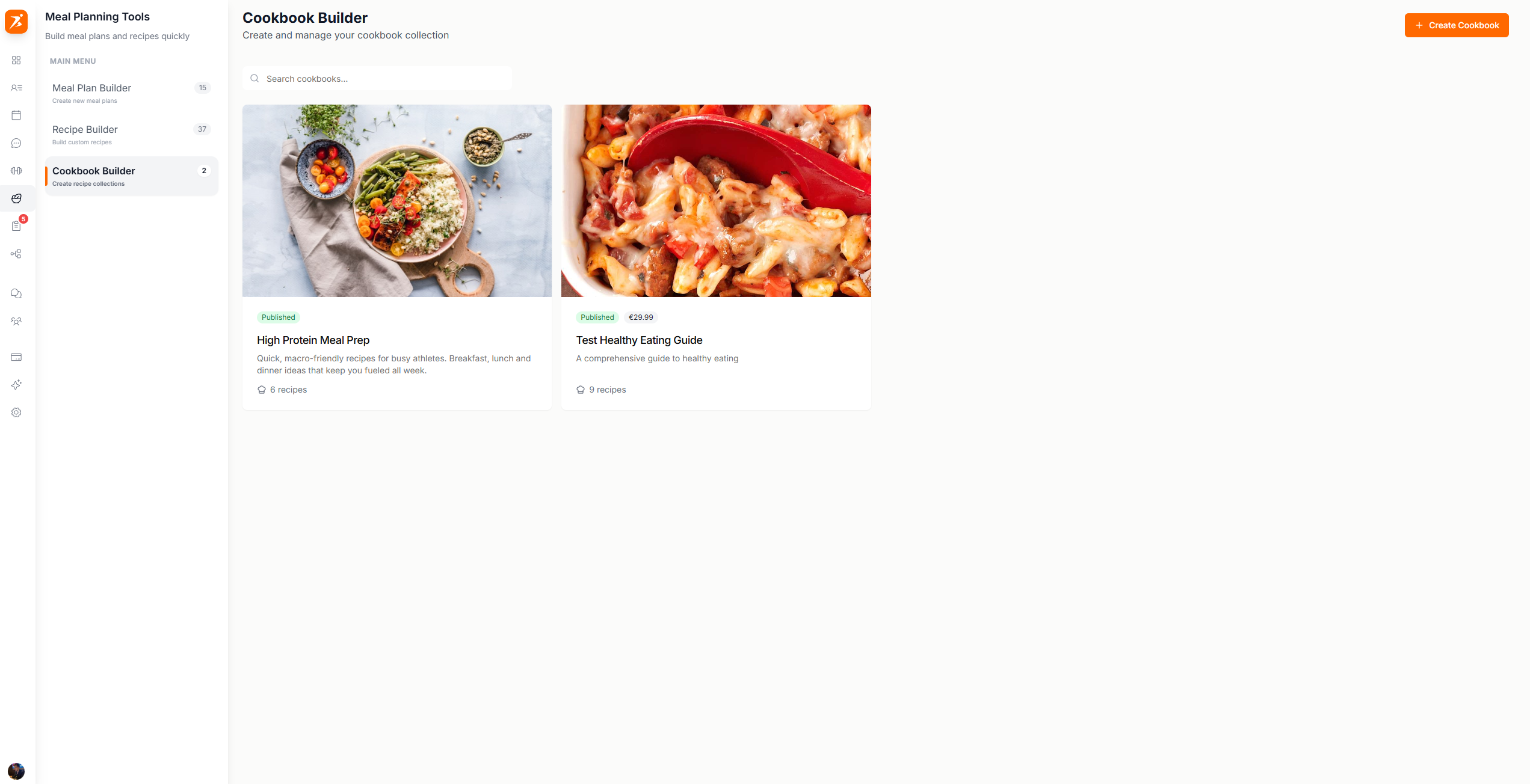 Cookbook library