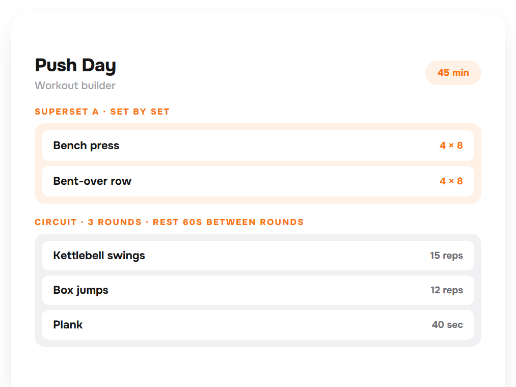 Circuits & supersets