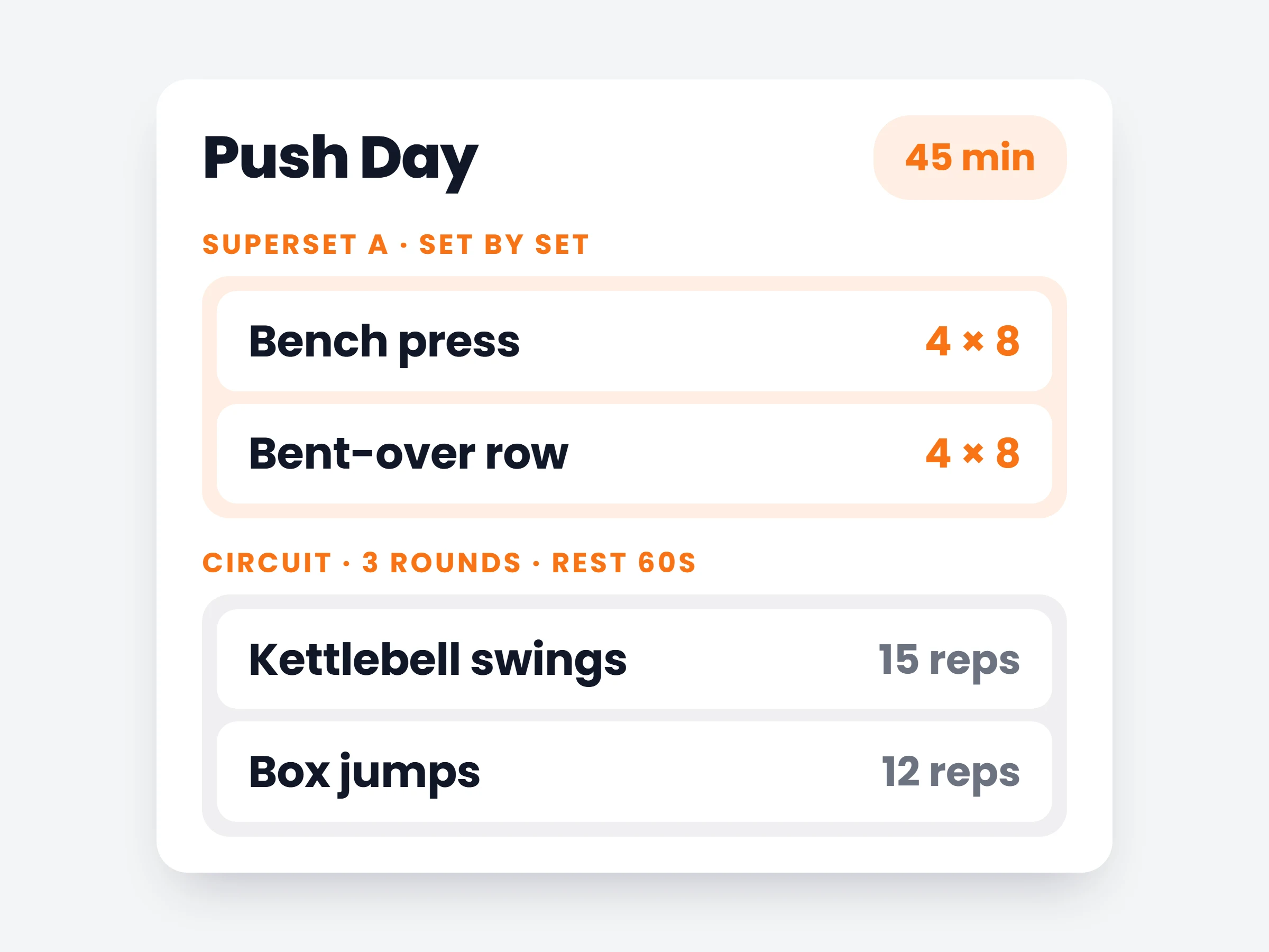 Circuits & supersets