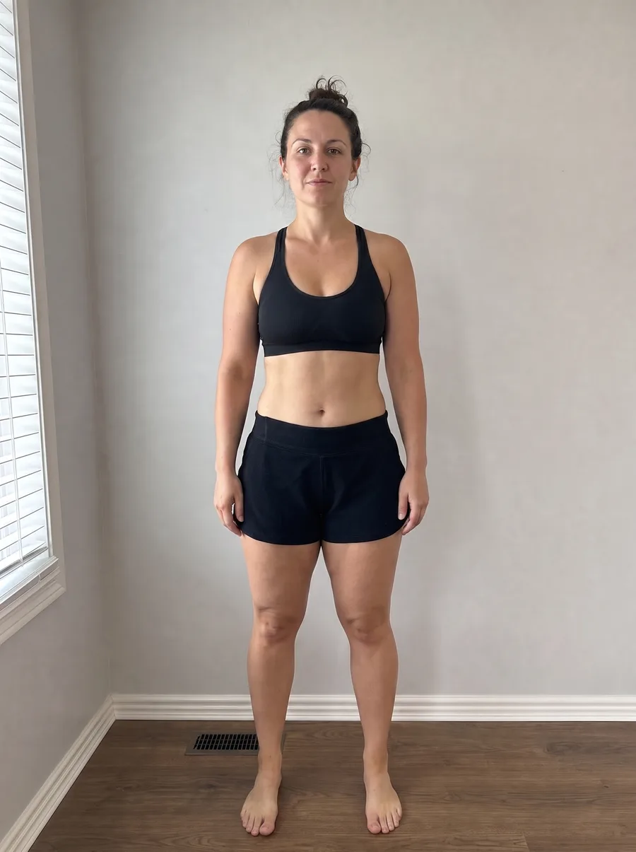 Progress photo, week 8