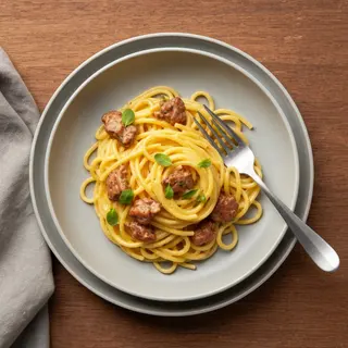 Authentic carbonara recipe photo