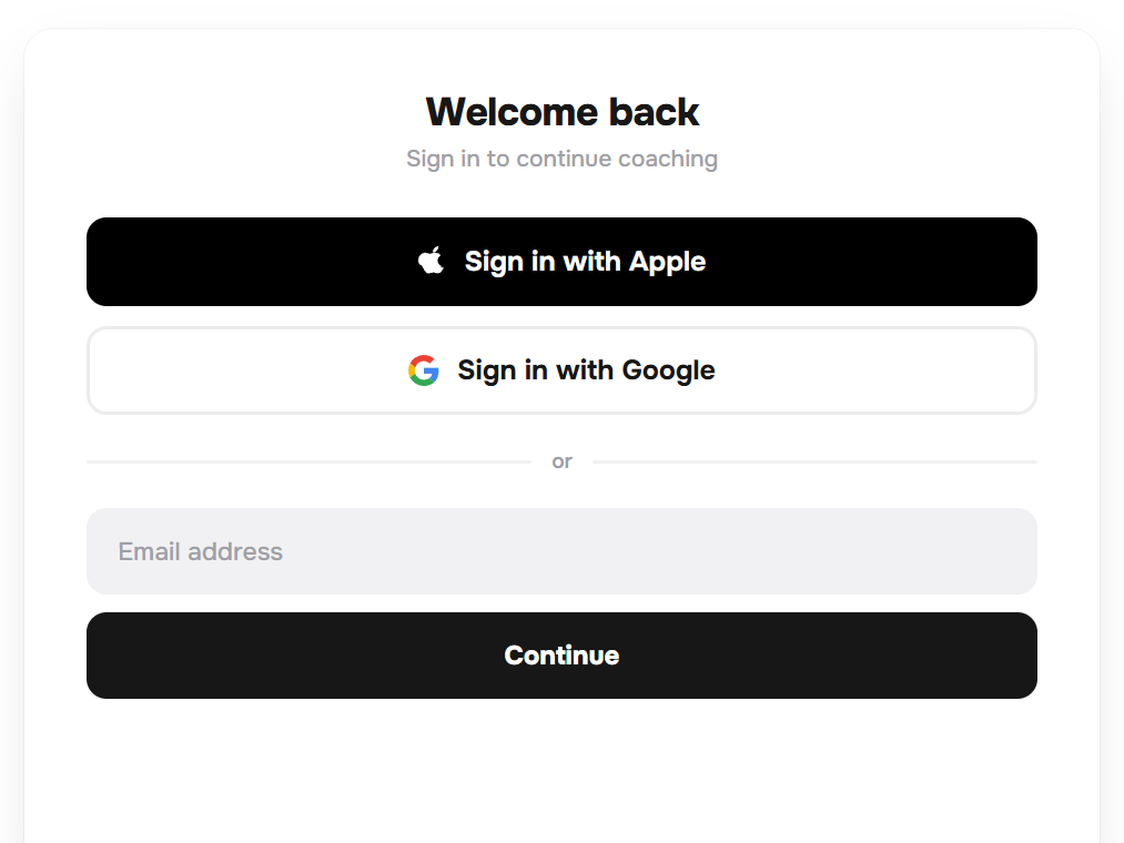 Sign in with Apple & Google